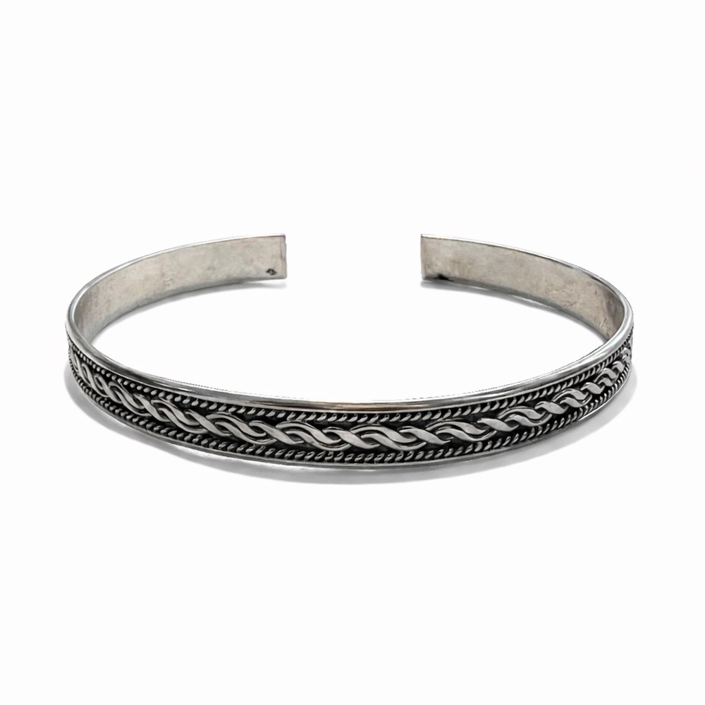 S925 Braided Cuff